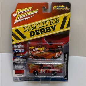 Johnny Lightning Demolition Derby Toy Car - Red